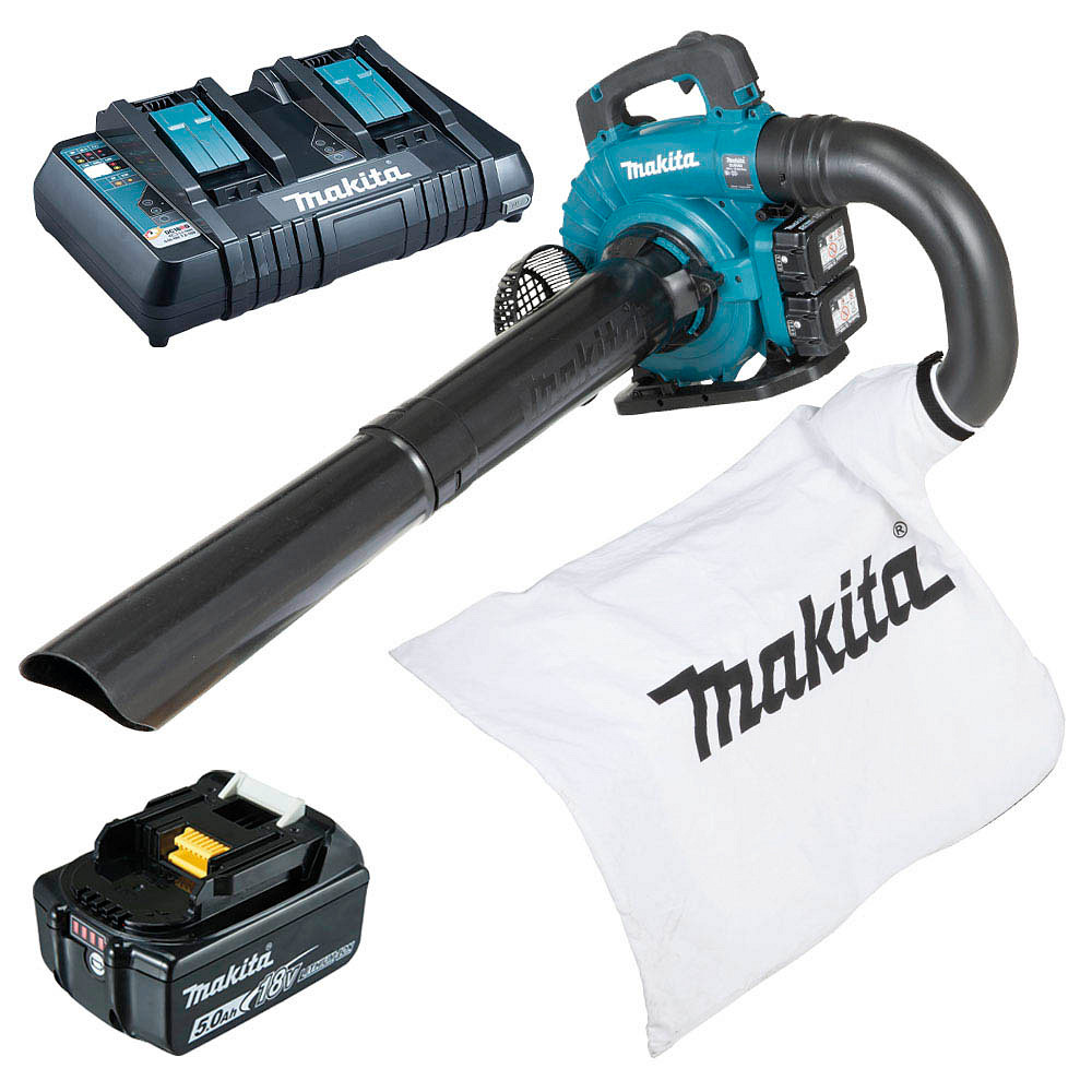 makita DUB363PT2V AkkuLaubsauger/bläserSet 2x 18,0 V, mit 2 Akkus